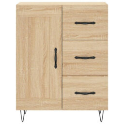 Berkfield Sideboard Sonoma Oak 69.5X34X90 Cm Engineered Wood - thumbnail 5