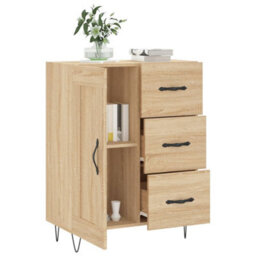 Berkfield Sideboard Sonoma Oak 69.5X34X90 Cm Engineered Wood - thumbnail 4