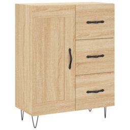 Berkfield Sideboard Sonoma Oak 69.5X34X90 Cm Engineered Wood - thumbnail 2
