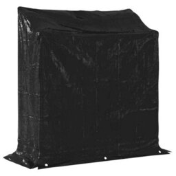 Walplus Vidaxl Firewood Rack With Rain Cover 100.5X40.5X110.5 Cm Galvanised Steel - thumbnail 8