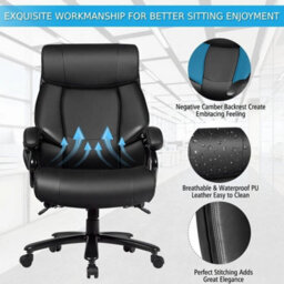Office Chair Swivel Padded Executive Chair - thumbnail 4