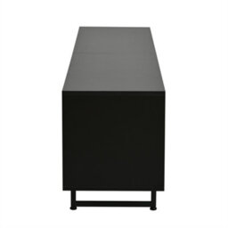 Btm 180 Cm Tv Stand For 75+ Inch Tvs  Modern Wood And Black Media Console With 4 Cabinets, Cable Management Storage - thumbnail 7