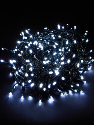 Best Artificial 1000 Bright White Low Voltage Mains Powered Led Waterproof String Lights With Optional Timer & Memory (Black Cable) - image 1