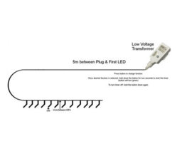 Best Artificial 1000 Bright White Low Voltage Mains Powered Led Waterproof String Lights With Optional Timer & Memory (Black Cable) - thumbnail 5