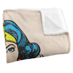 DC comics Wonder Woman Pose Blanket Multicoloured (58In X 36In) - thumbnail 3