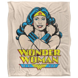 DC comics Wonder Woman Pose Blanket Multicoloured (58In X 36In) - thumbnail 2