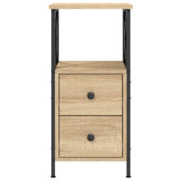 Berkfield Bedside Cabinet Sonoma Oak 34X35.5X70 Cm Engineered Wood - thumbnail 6