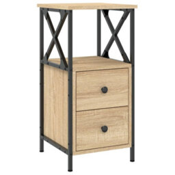 Berkfield Bedside Cabinet Sonoma Oak 34X35.5X70 Cm Engineered Wood - thumbnail 2