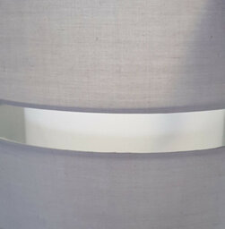 K Living Layer Fabric Ceiling Pendant Light Shade Grey - thumbnail 2