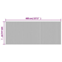 Vidaxl Room Divider Grey 165X400 Cm Bamboo - thumbnail 9