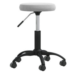Berkfield Office Swivel Chair Light Grey Velvet - thumbnail 2