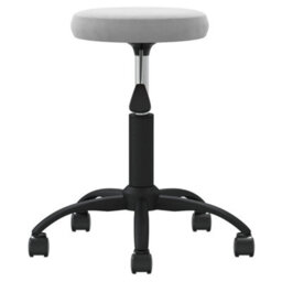 Berkfield Office Swivel Chair Light Grey Velvet - thumbnail 4