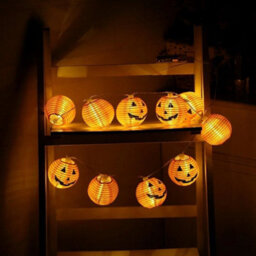 Halloween String Lights Pumpkin Lamp Warm Glow Indoor Outdoor Garden Party Decor - thumbnail 5