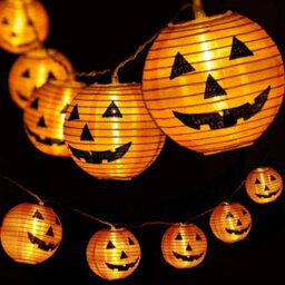 Halloween String Lights Pumpkin Lamp Warm Glow Indoor Outdoor Garden Party Decor - thumbnail 2