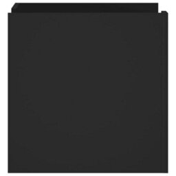 Berkfield Bedside Cabinet Black 45X50X50 Cm Engineered Wood - thumbnail 5