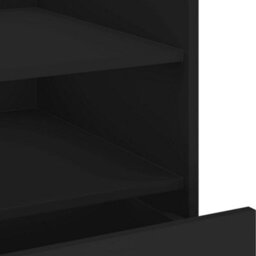 Berkfield Bedside Cabinet Black 45X50X50 Cm Engineered Wood - thumbnail 9