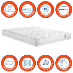 Home Treats Curved Ottoman Bed With Mattress Single Small Double Storage Bed - thumbnail 8