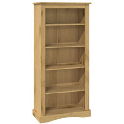 Berkfield 5-Tier Bookcase Mexican Pine Corona Range 81X40X170 Cm - thumbnail 1