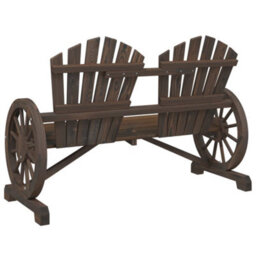 Berkfield Garden Adirondack Chair 2-Seater Solid Wood Fir - thumbnail 6