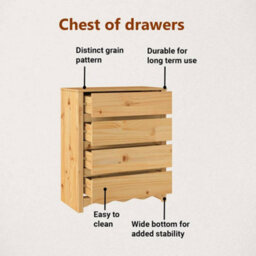 Vidaxl Chest Of Drawers Drammen Oak 76.5 X 40 X 91 Cm Solid Pine Wood - thumbnail 7