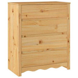 Vidaxl Chest Of Drawers Drammen Oak 76.5 X 40 X 91 Cm Solid Pine Wood - thumbnail 2