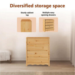 Vidaxl Chest Of Drawers Drammen Oak 76.5 X 40 X 91 Cm Solid Pine Wood - thumbnail 8