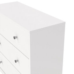 Furniture To Go May Chest Of 3 Drawers In White (W) 72.4 X (H) 68.3 X (D) 30.1Cm - thumbnail 8