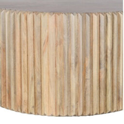 Wyld Haus Arizona Round Mango Wood Coffee Table, 800mm X 460mm - thumbnail 3