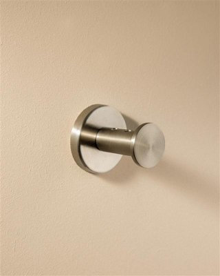 Cosmic Towel Hook, Robe Hook, Coat Hook, Chrome 5,5 Cm,  Installed With Screws, Architect S+ Collection - image 1