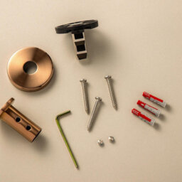 Cosmic Towel Hook, Robe Hook, Coat Hook, Chrome 5,5 Cm,  Installed With Screws, Architect S+ Collection - thumbnail 7