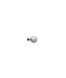 Unknown 28mm Fixed Length Metal Eyelet Curtain Pole Set In Chrome - Empire Finial, 190Cm - thumbnail 2