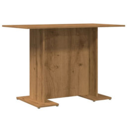 Berkfield Dining Table Artisan Oak 110X60X75 Cm Engineered Wood - thumbnail 2