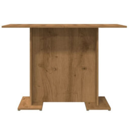 Berkfield Dining Table Artisan Oak 110X60X75 Cm Engineered Wood - thumbnail 5