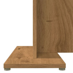 Berkfield Dining Table Artisan Oak 110X60X75 Cm Engineered Wood - thumbnail 8