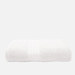 Ohs Luxury 100% Cotton Bathroom Hand Towel, 50 X 80Cm - White - thumbnail 3