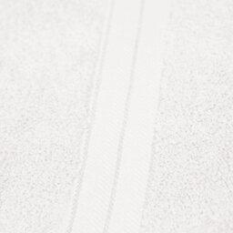 Ohs Luxury 100% Cotton Bathroom Hand Towel, 50 X 80Cm - White - thumbnail 4