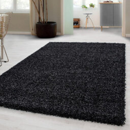 Prime Plus Thick Large 5Cm Pile Shaggy Rug Living Room Bedroom Hallway Non-Shed Rug Runner Carpet (Anthracite, 60 X 110Cm) - thumbnail 1