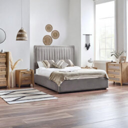 Julian Bowen Sydney Rattan Effect Print 5 Drawer Chest - Oak Effect - thumbnail 2