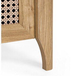 Julian Bowen Sydney Rattan Effect Print 5 Drawer Chest - Oak Effect - thumbnail 8