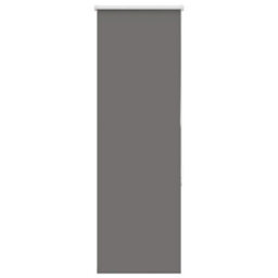 Berkfield Durable Roller Blind Blackout Grey 55X150 Cm Fabric Width 50.7 Cm Polyester