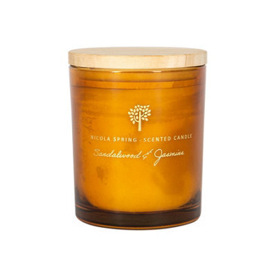 Nicola Spring Sandalwood & Jasmine Scented Candle 130G 21H Natural Single Wick Soy Wax Aromatherapy Candle Home Fragrance - image 1