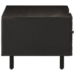 Berkfield Coffee Table Black 100X54X40 Cm Solid Wood Mango - thumbnail 6