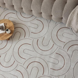 The Rugs Carmel Cream/terra Geometric Area Rug And Runner Non Shedding, Stain Resistant, Soft - thumbnail 7