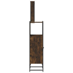 Berkfield 3 Piece Bathroom Furniture Set Smoked Oak Engineered Wood - thumbnail 7
