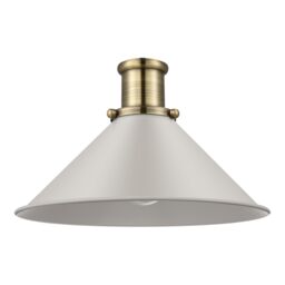 GoodHome Danvers Taupe Coolie Cone Lamp Shade (D)26Cm - thumbnail 2