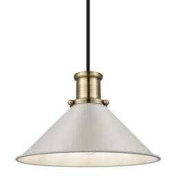 GoodHome Danvers Taupe Coolie Cone Lamp Shade (D)26Cm - thumbnail 3