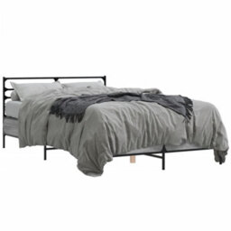 Berkfield Bed Frame Without Mattress Grey Sonoma 120X190 Cm Small Double - thumbnail 2