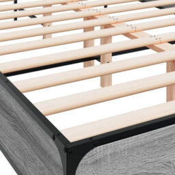 Berkfield Bed Frame Without Mattress Grey Sonoma 120X190 Cm Small Double - thumbnail 7