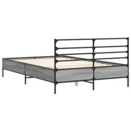 Berkfield Bed Frame Without Mattress Grey Sonoma 120X190 Cm Small Double - thumbnail 6