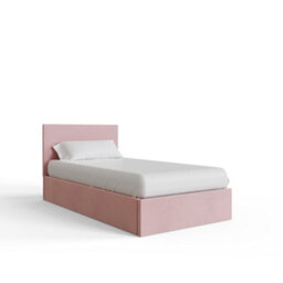 Gfw End Lift Ottoman Bed 90Cm Velvet Blush Pink Single - thumbnail 5